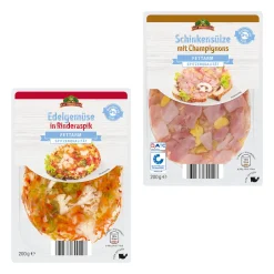 GUT DREI EICHEN / GÜLDENHOF Aspik-Spezialitäten- Wurstaufschnitt & Streichwurst Bei Aldi Nord.