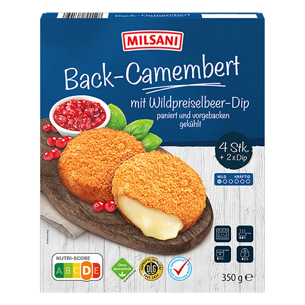 MILSANI Back-Camembert- Fertiggerichte Für Mikrowelle & Pfanne Bei Aldi Nord.|Frischkäse & Weichkäse Bei Aldi Nord.