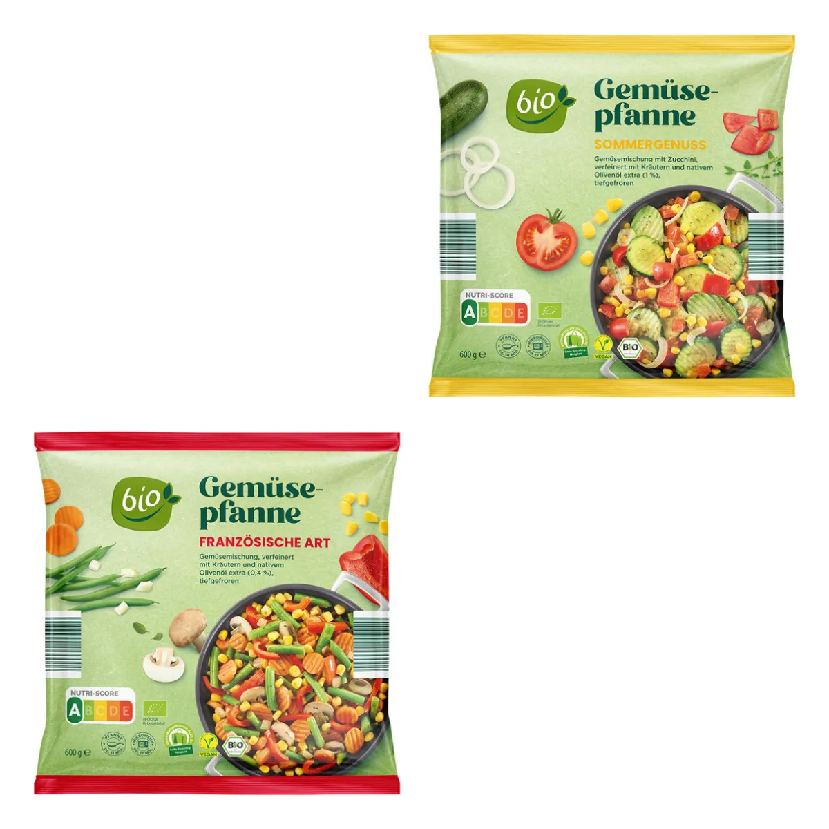 BIO -Gemüsepfanne- Fertiggerichte Für Mikrowelle & Pfanne Bei Aldi Nord.|Tiefkühlgemüse Und -Obst Bei Aldi Nord.