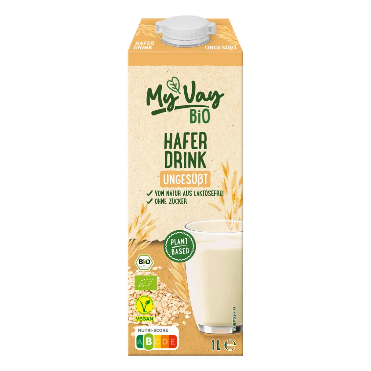 MYVAY Bio-Haferdrink Ungesüßt- Milchersatz & Käseersatz Bei Aldi Nord.