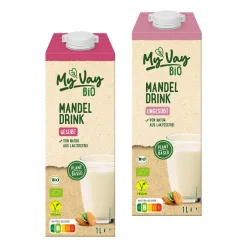 MYVAY Bio Mandeldrink- Vegane Fertigprodukte & Vorräte Bei Aldi Nord.|Milchersatz & Käseersatz Bei Aldi Nord.