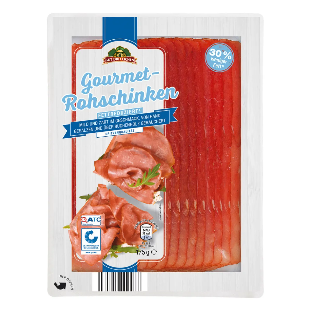 GUT DREI EICHEN Delikatess Rohschinken- Schinken & Salami Bei Aldi Nord.