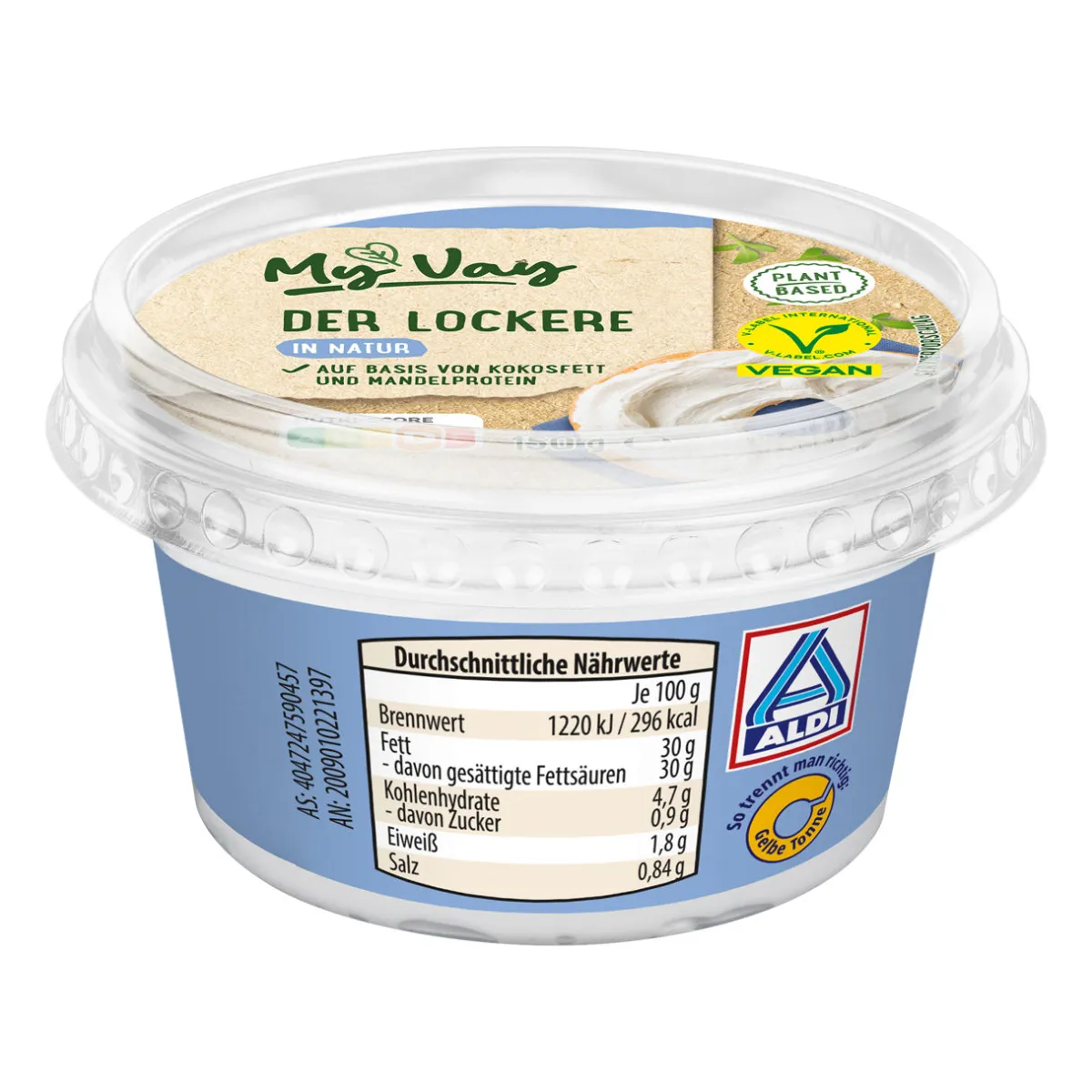 MYVAY Der Lockere- Brotaufstrich Bei Aldi Nord.|Milchersatz & Käseersatz Bei Aldi Nord.