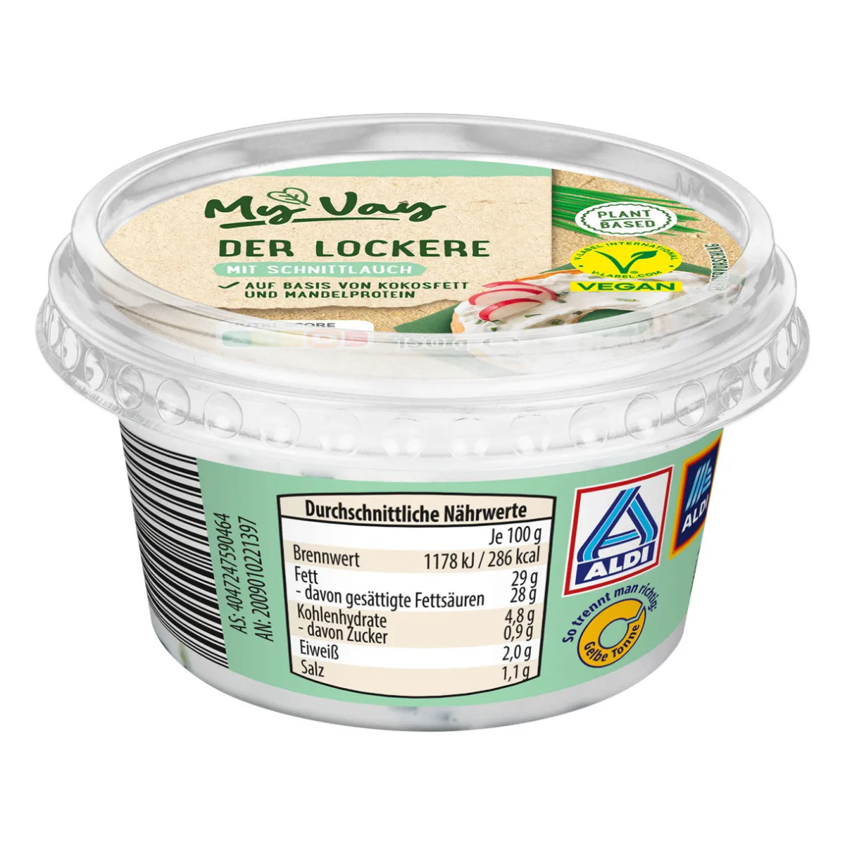 MYVAY Der Lockere- Brotaufstrich Bei Aldi Nord.|Milchersatz & Käseersatz Bei Aldi Nord.