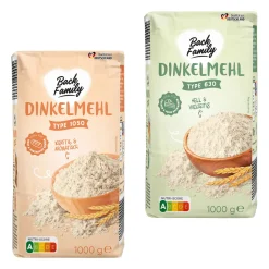 BACK FAMILY Dinkelmehl- Mehl, Zucker & Süßungsmittel Bei Aldi Nord.