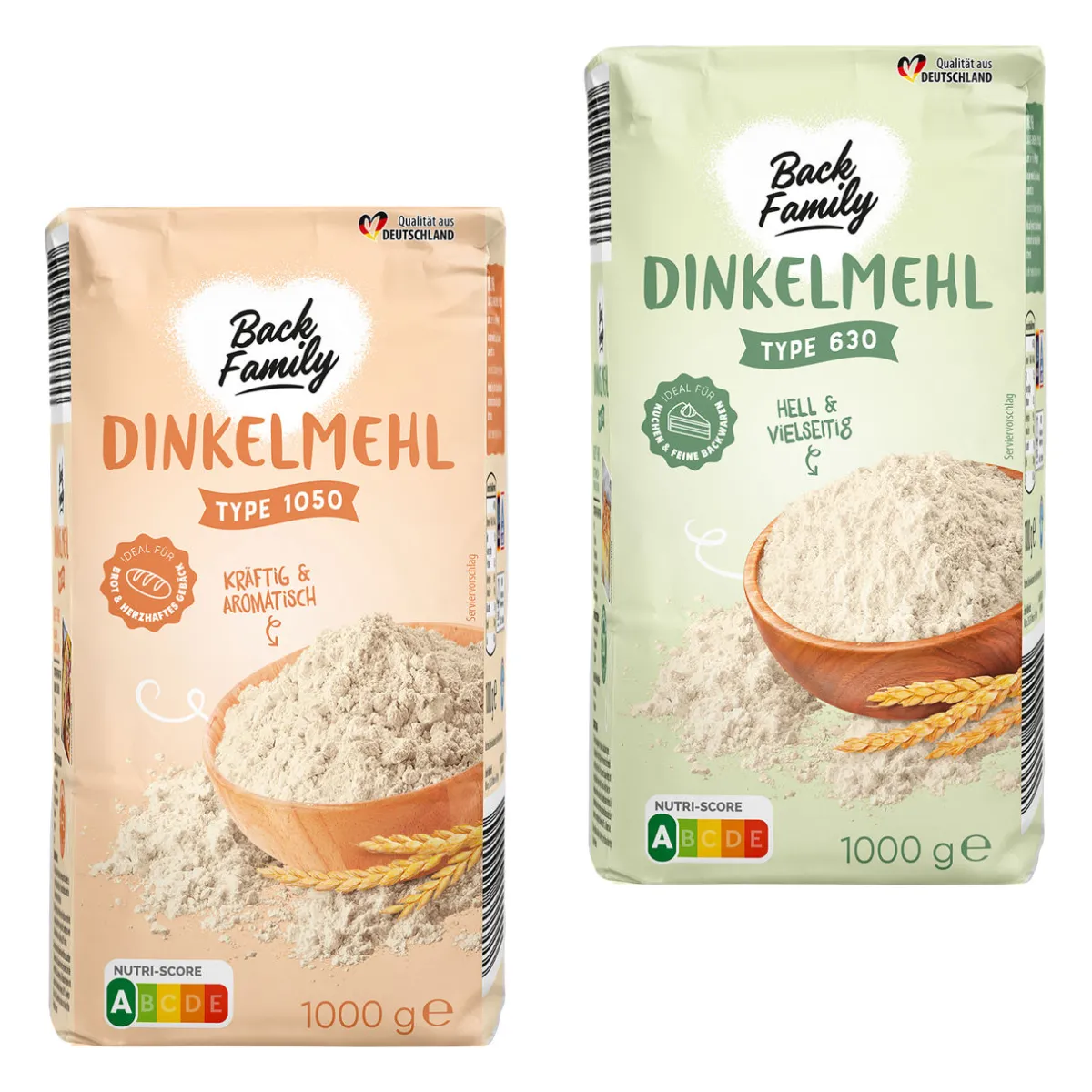 BACK FAMILY Dinkelmehl- Mehl, Zucker & Süßungsmittel Bei Aldi Nord.