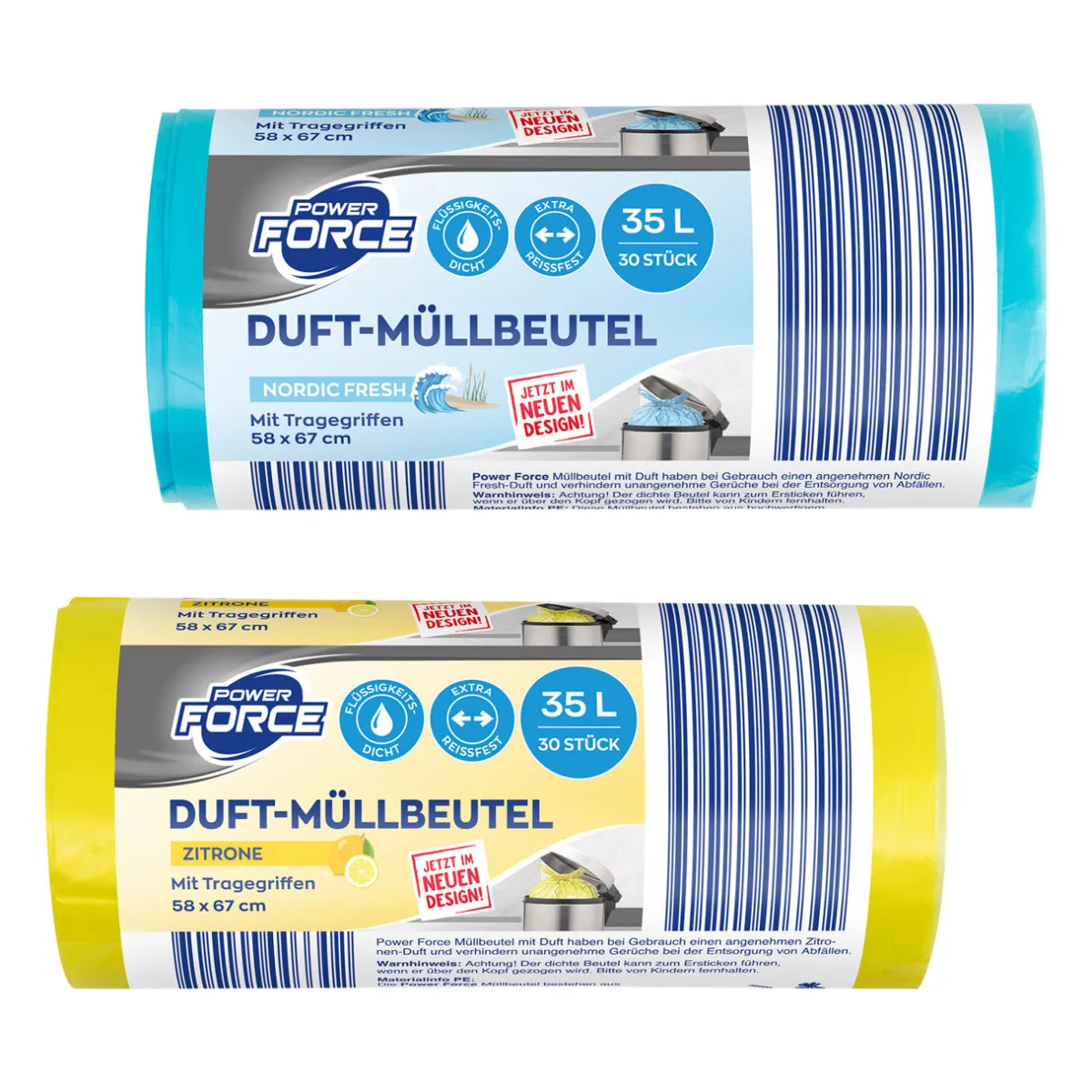 POWER FORCE Duft-Müllbeutel- Folien, Beutel & Tüten Bei Aldi Nord.