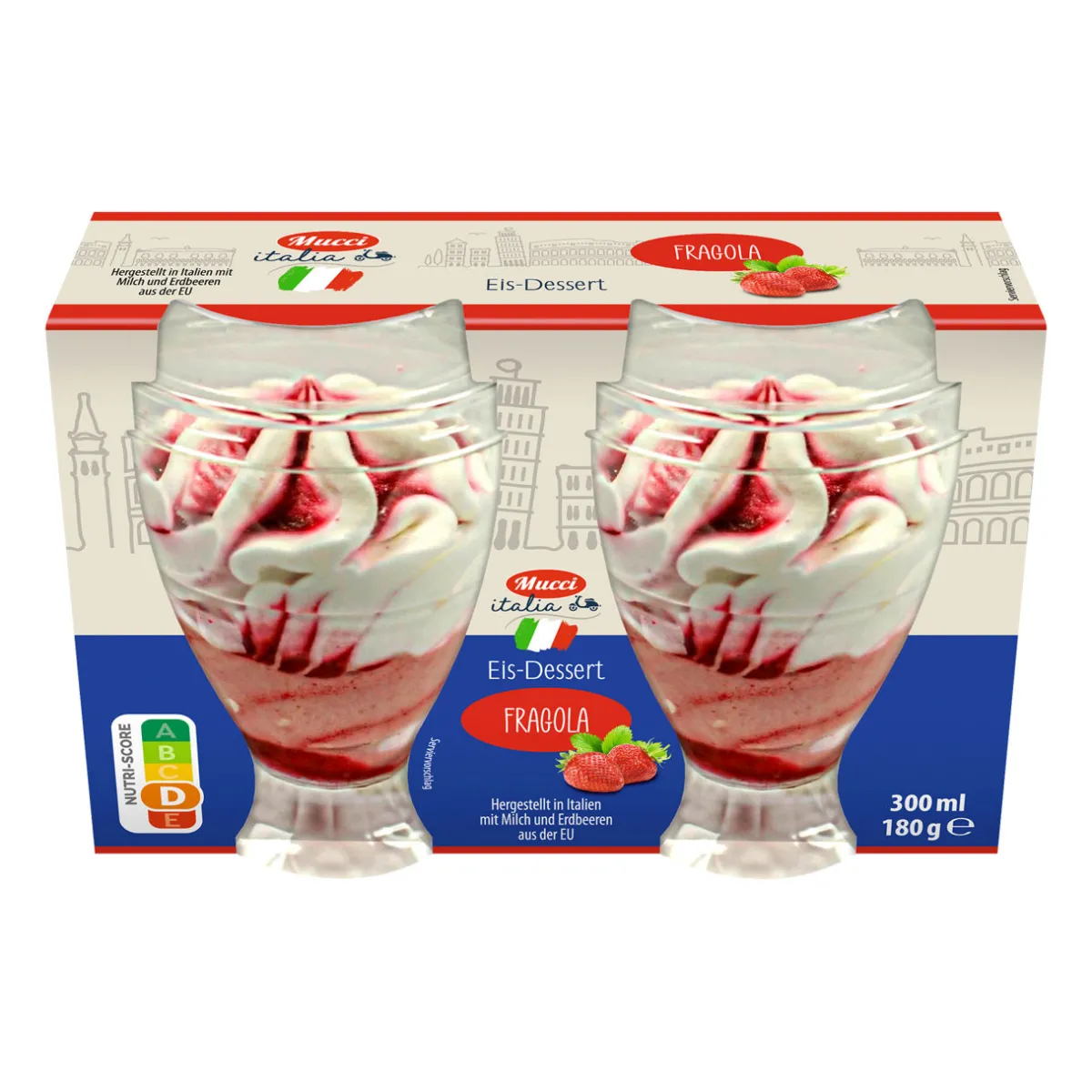 MUCCI Eisdessert im Becher- Eisbecher & Eis-Toppings Bei Aldi Nord.