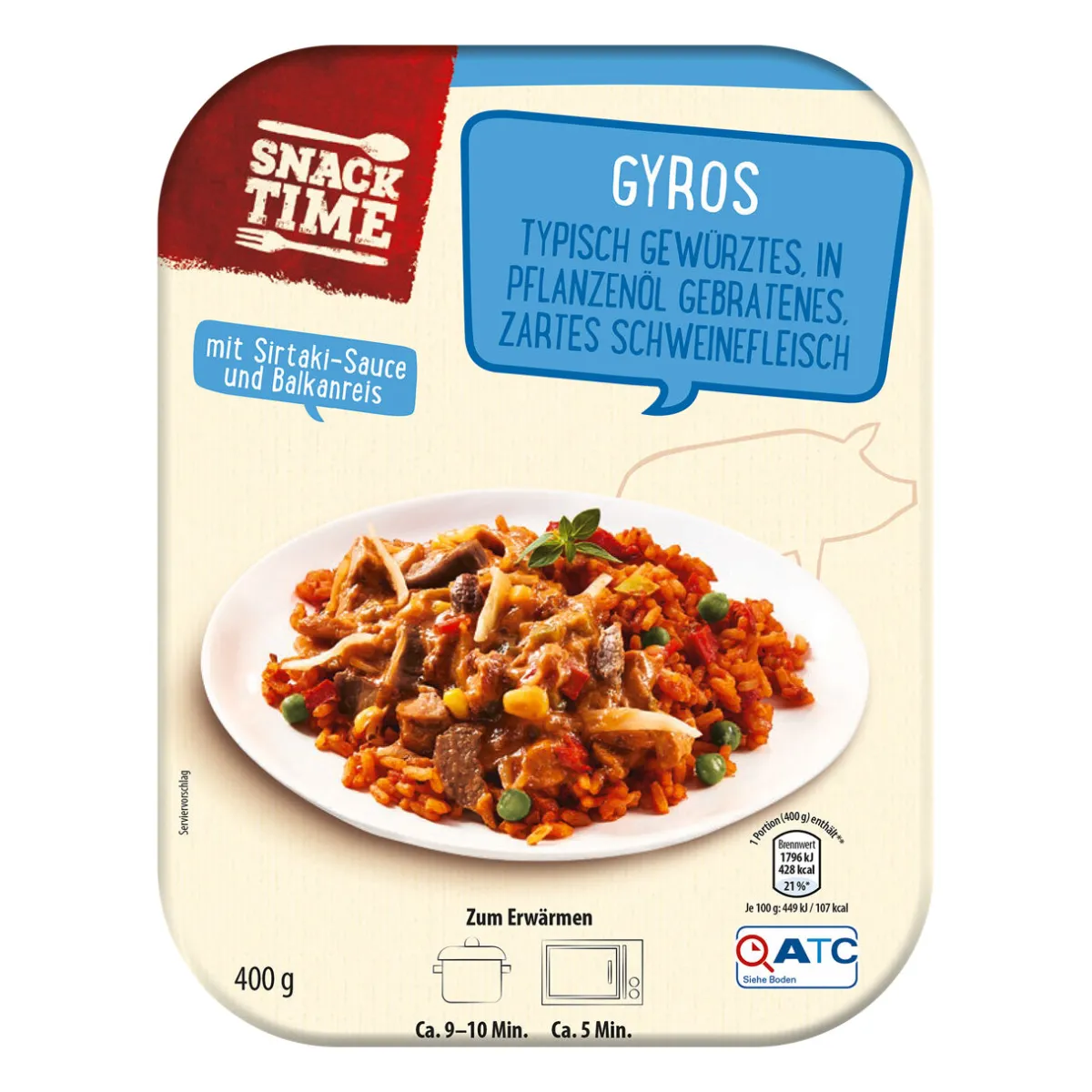 SNACK TIME Fertiggericht- Fertiggerichte Für Mikrowelle & Pfanne Bei Aldi Nord.