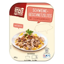 SNACK TIME Fertiggericht- Fertiggerichte Für Mikrowelle & Pfanne Bei Aldi Nord.