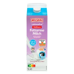 MILSANI Fettarme laktosefreie H-Milch- Milch & Milchgetränke Bei Aldi Nord.