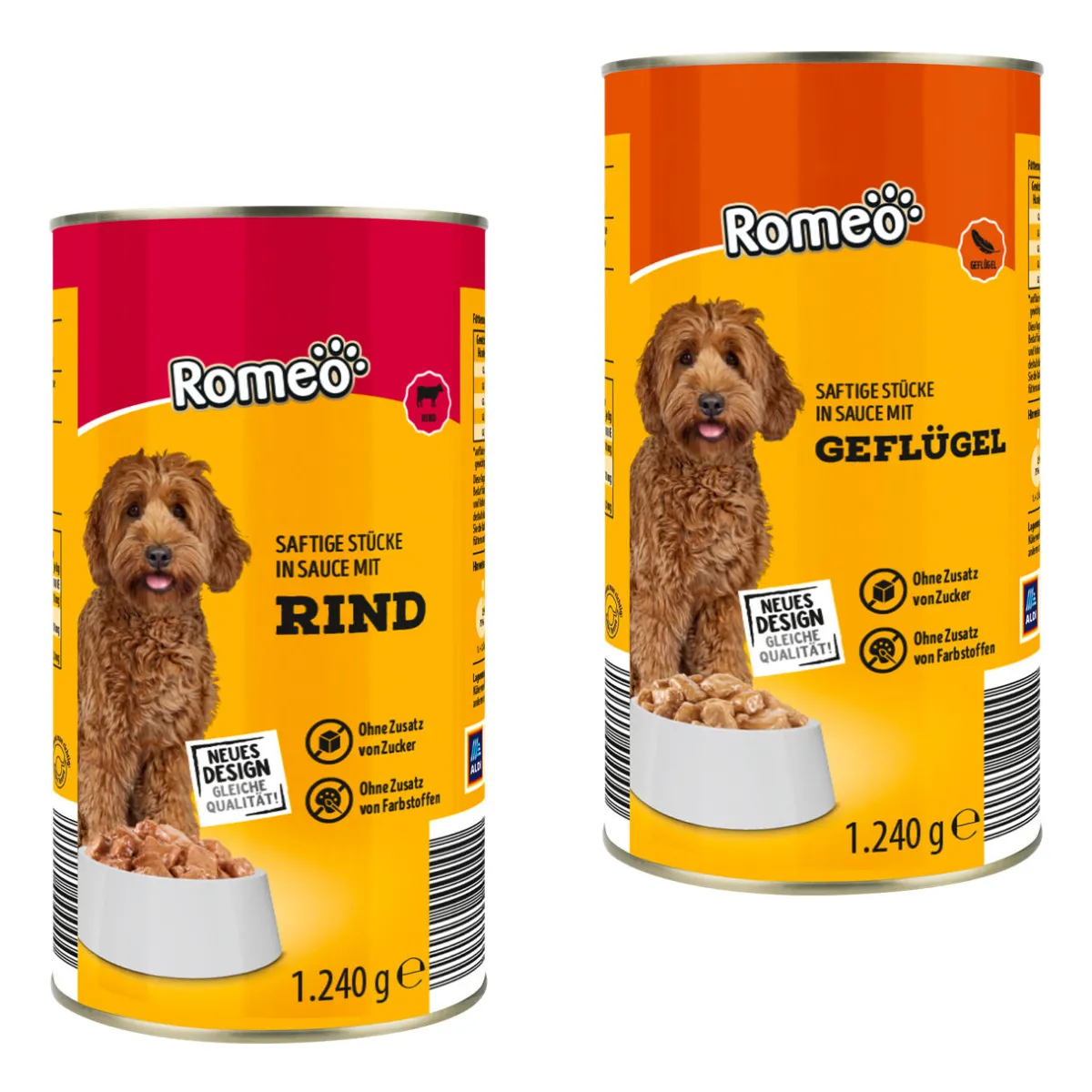 ROMEO Feuchtfutter- Hundefutter & Leckerlies Bei Aldi Nord.