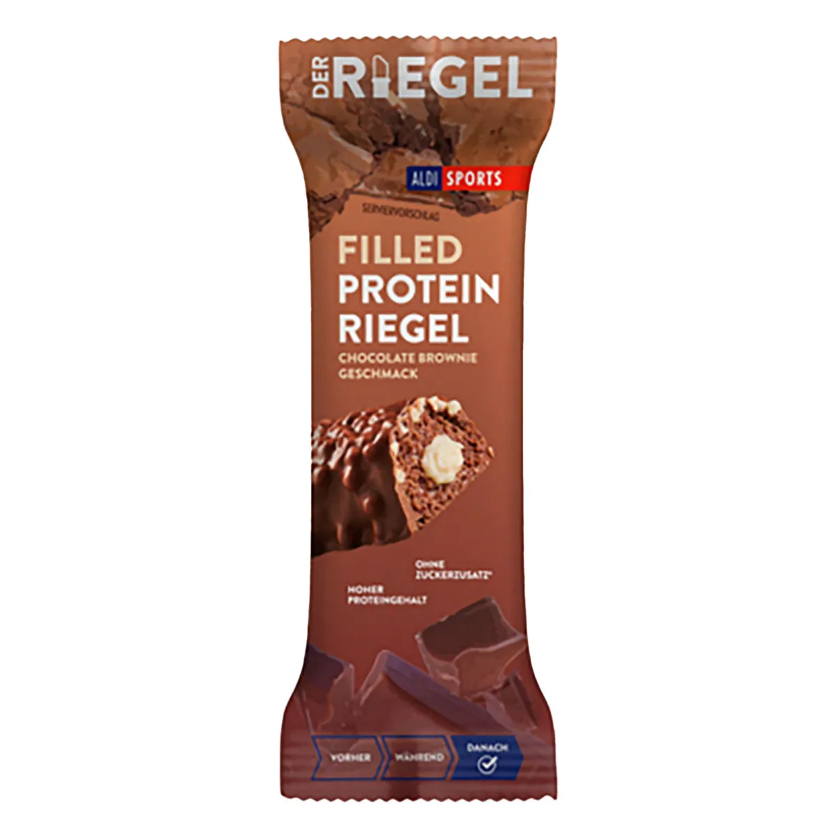 ALDI SPORTS Gefüllter Proteinriegel- Schokoriegel Bei Aldi Nord.