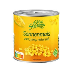 ALL SEASONS Gemüsemais- Gemüsekonserven Bei Aldi Nord.