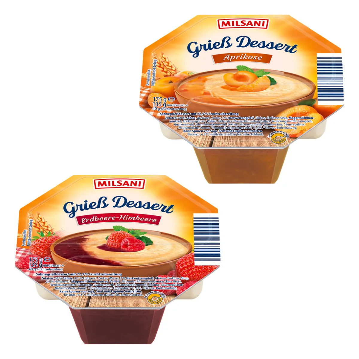 MILSANI Grieß Dessert- Desserts & Süßspeisen Bei Aldi Nord.