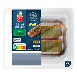 GOLDEN SEAFOOD Grill- und Ofenlachs- Frischer Fisch & Räucherfisch Bei Aldi Nord.|Grillfisch & Meeresfrüchte Im Grillsortiment Von Aldi Nord.