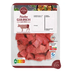 MEINE METZGEREI Gulasch- Rindfleisch Bei Aldi Nord.