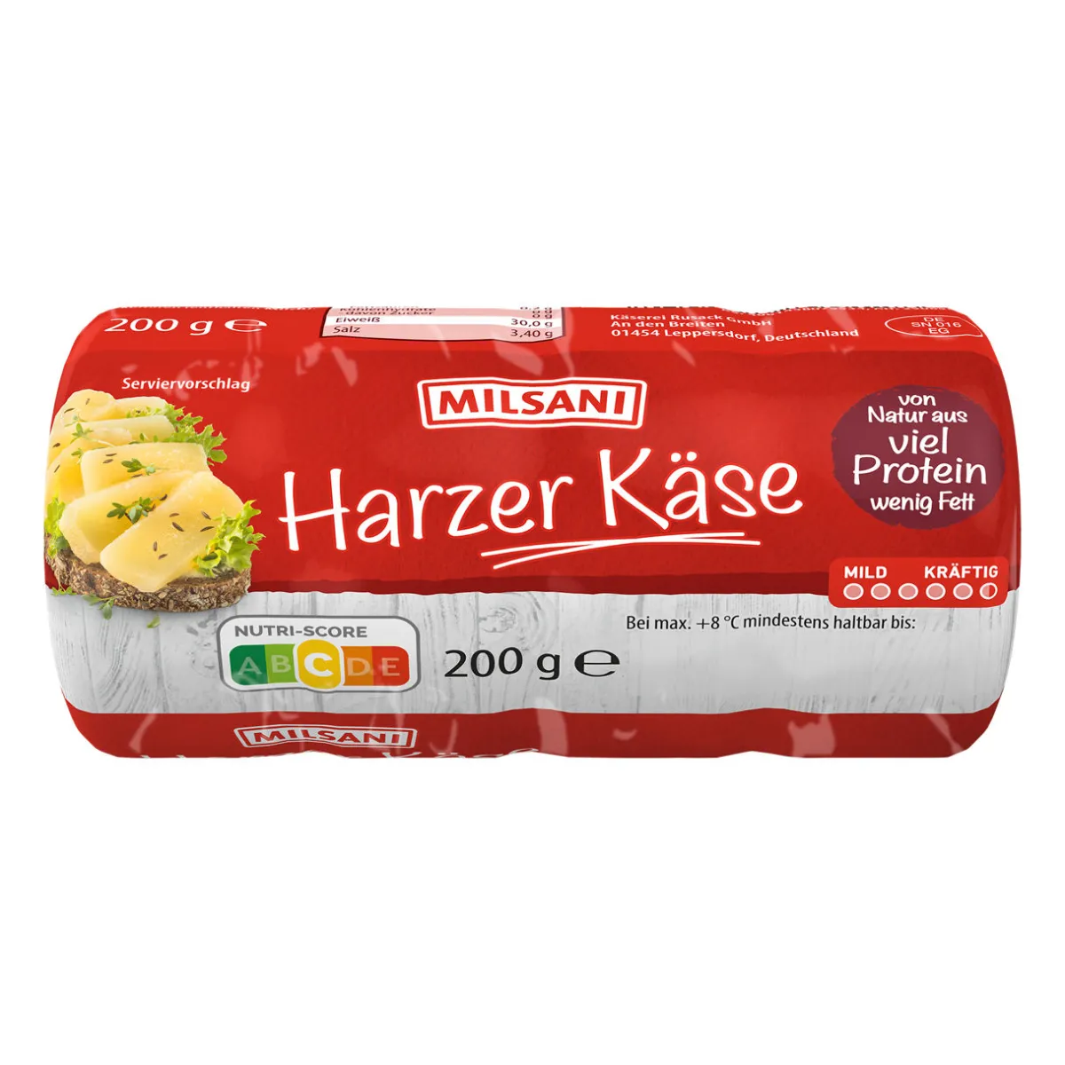 MILSANI Harzer Käse- Hartkäse & Käse Am Stück Bei Aldi Nord.