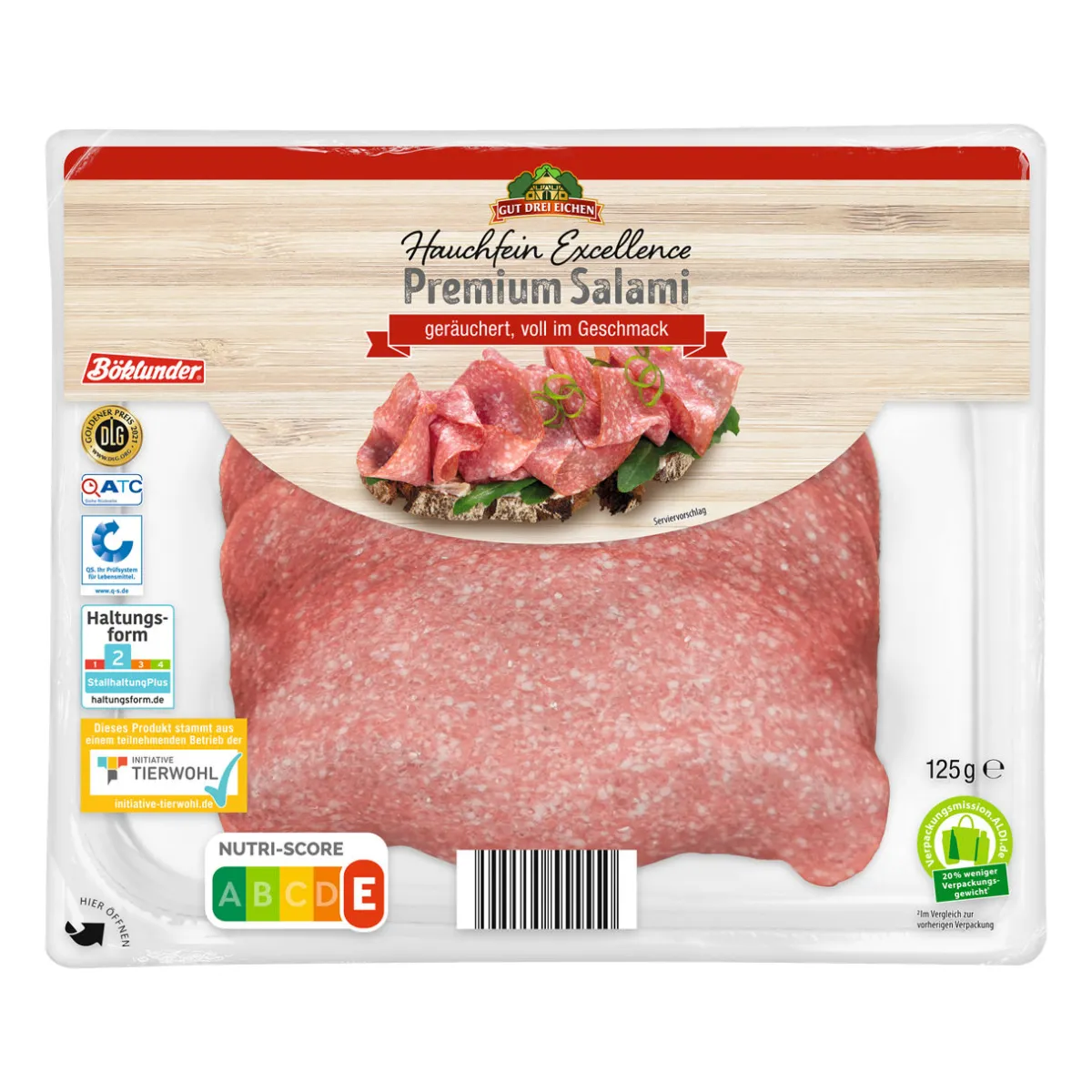GUT DREI EICHEN Hauchfein Excellence- Wurstaufschnitt & Streichwurst Bei Aldi Nord.