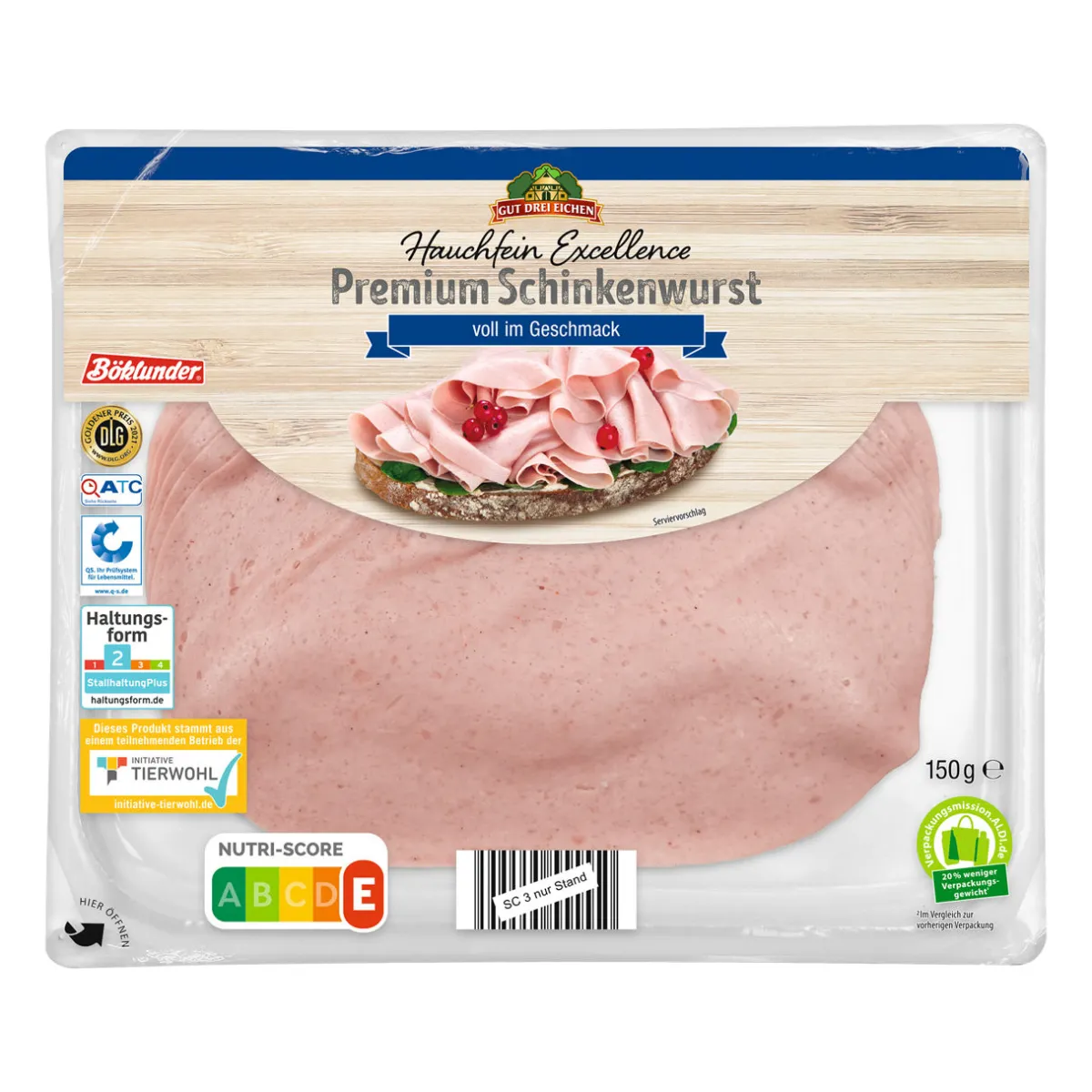 GUT DREI EICHEN Hauchfein Excellence- Wurstaufschnitt & Streichwurst Bei Aldi Nord.