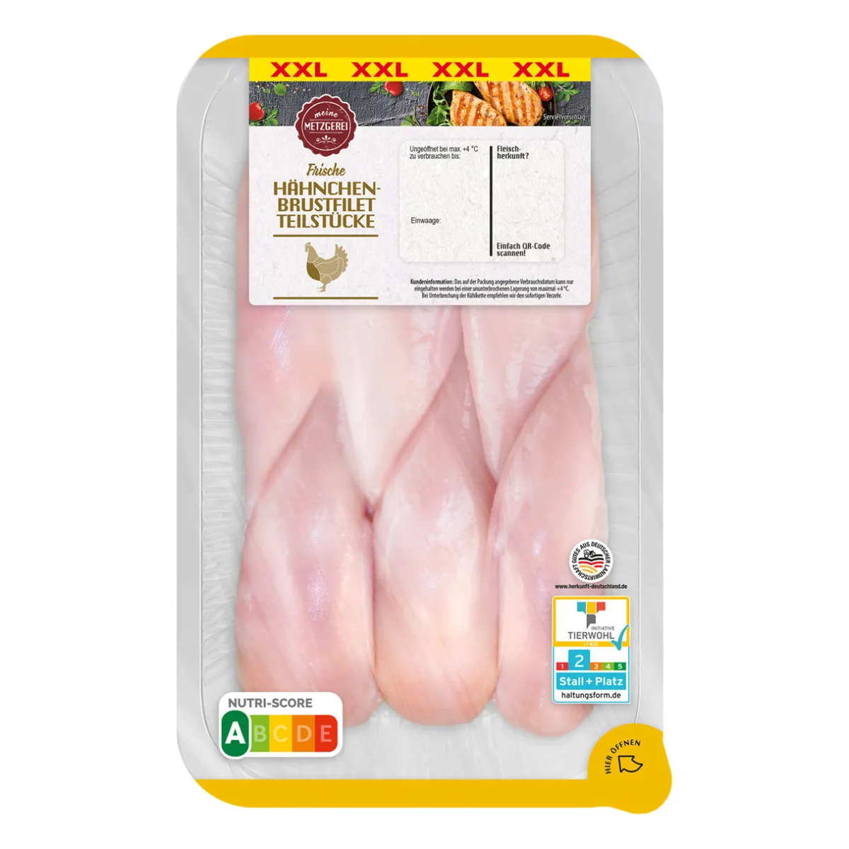 MEINE METZGEREI Hähnchenbrustfilet-Teilstücke XXL- Geflügel Bei Aldi Nord.