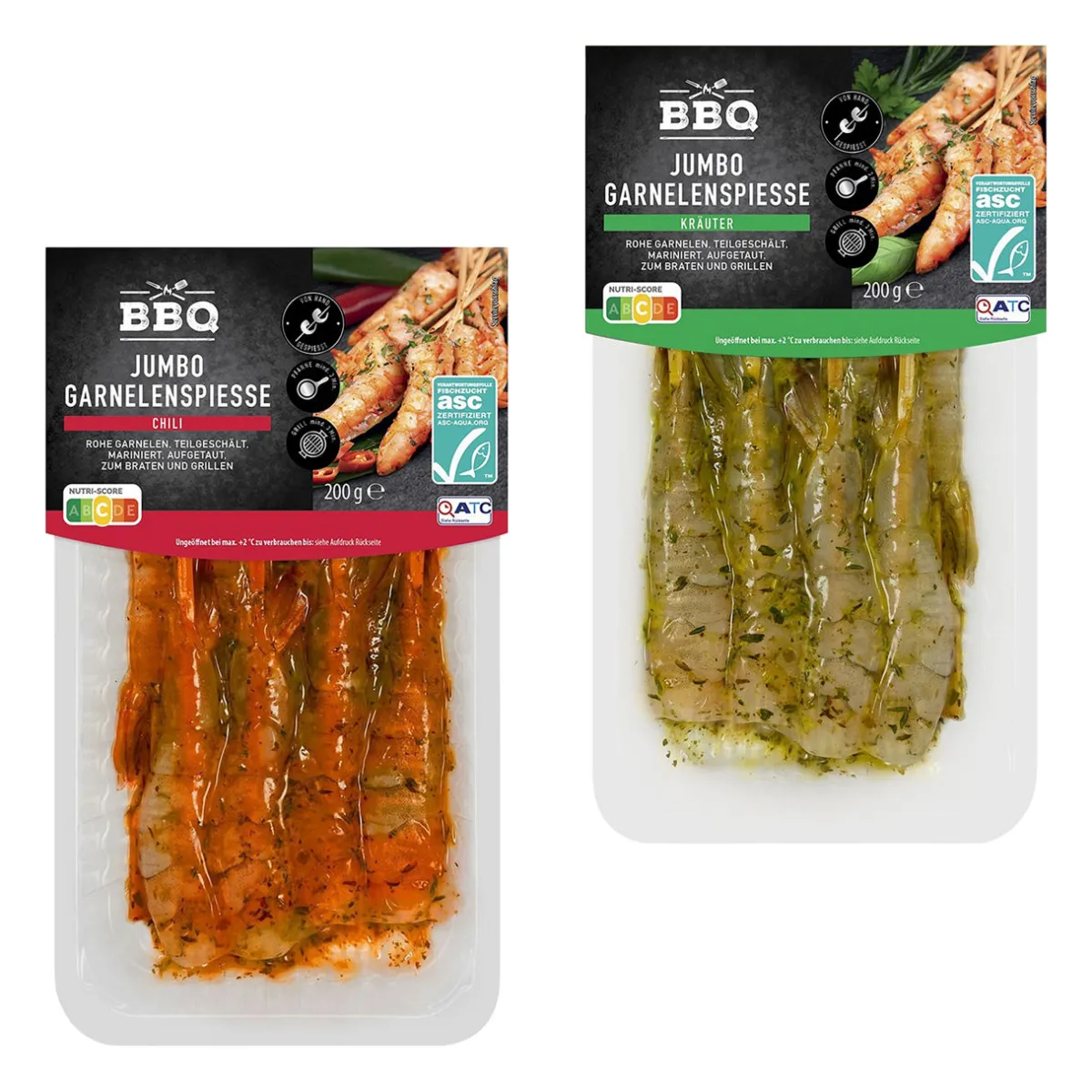 BBQ Jumbo-Garnelenspieße- Garnelen & Weitere Meeresfrüchte Bei Aldi Nord|Grillfisch & Meeresfrüchte Im Grillsortiment Von Aldi Nord.