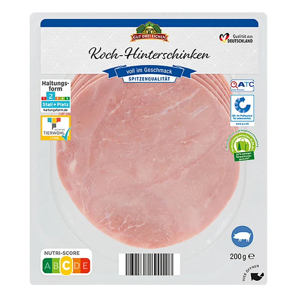 GUT DREI EICHEN Koch-Hinterschinken- Schweinefleisch Bei Aldi Nord.|Schinken & Salami Bei Aldi Nord.