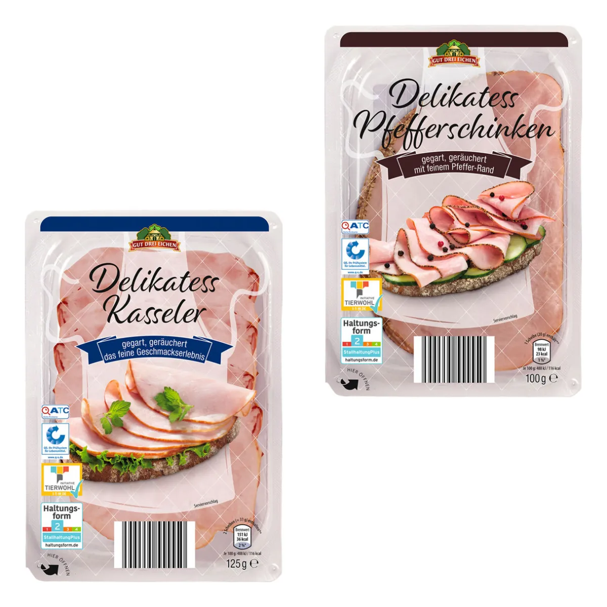 GUT DREI EICHEN Kochschinken-Spezialität- Wurstaufschnitt & Streichwurst Bei Aldi Nord.