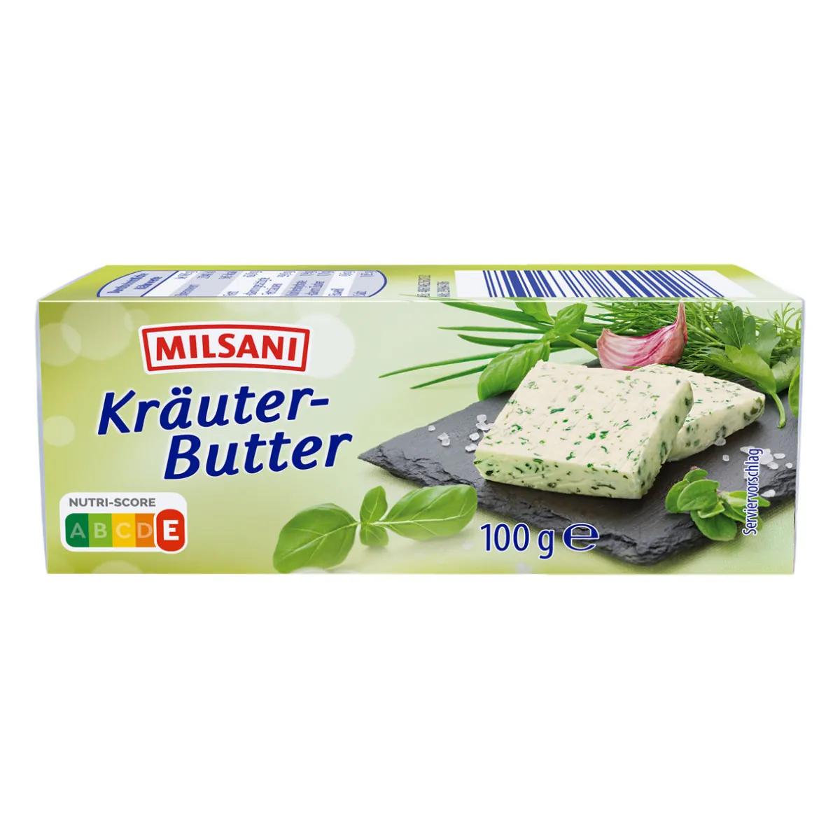 MILSANI Kräuter- / Knoblauch-Butter- Butter, Sahne & Sauerrahm Bei Aldi Nord