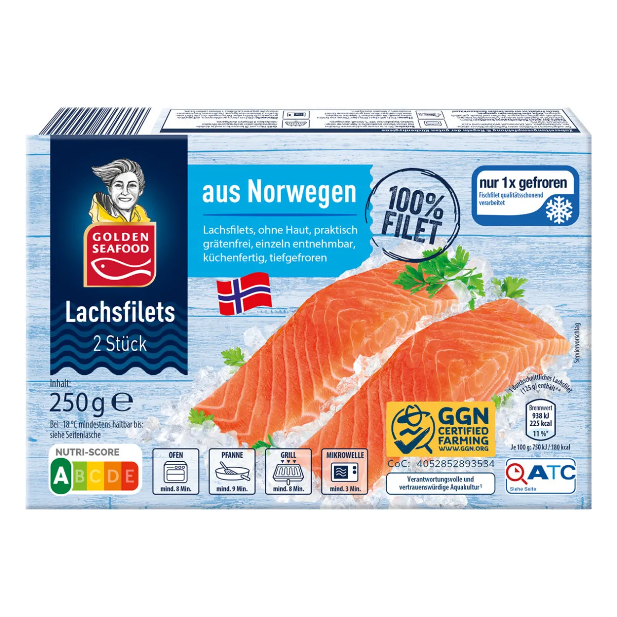 GOLDEN SEAFOOD Lachsfilets- Dosenfisch & Tiefkühlfisch Bei Aldi Nord|Grillfisch & Meeresfrüchte Im Grillsortiment Von Aldi Nord.