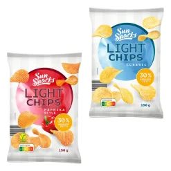 SUN SNACKS Light Chips- Chips & Salzgebäck Bei Aldi Nord.