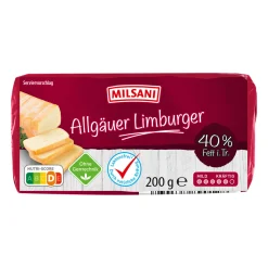 MILSANI Limburger / Allgäuer- Frischkäse & Weichkäse Bei Aldi Nord.