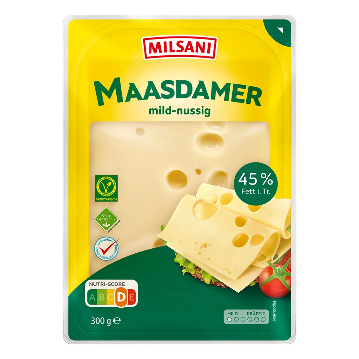 MILSANI Maasdamer- Scheibenkäse & Geriebener Käse Bei Aldi Nord.