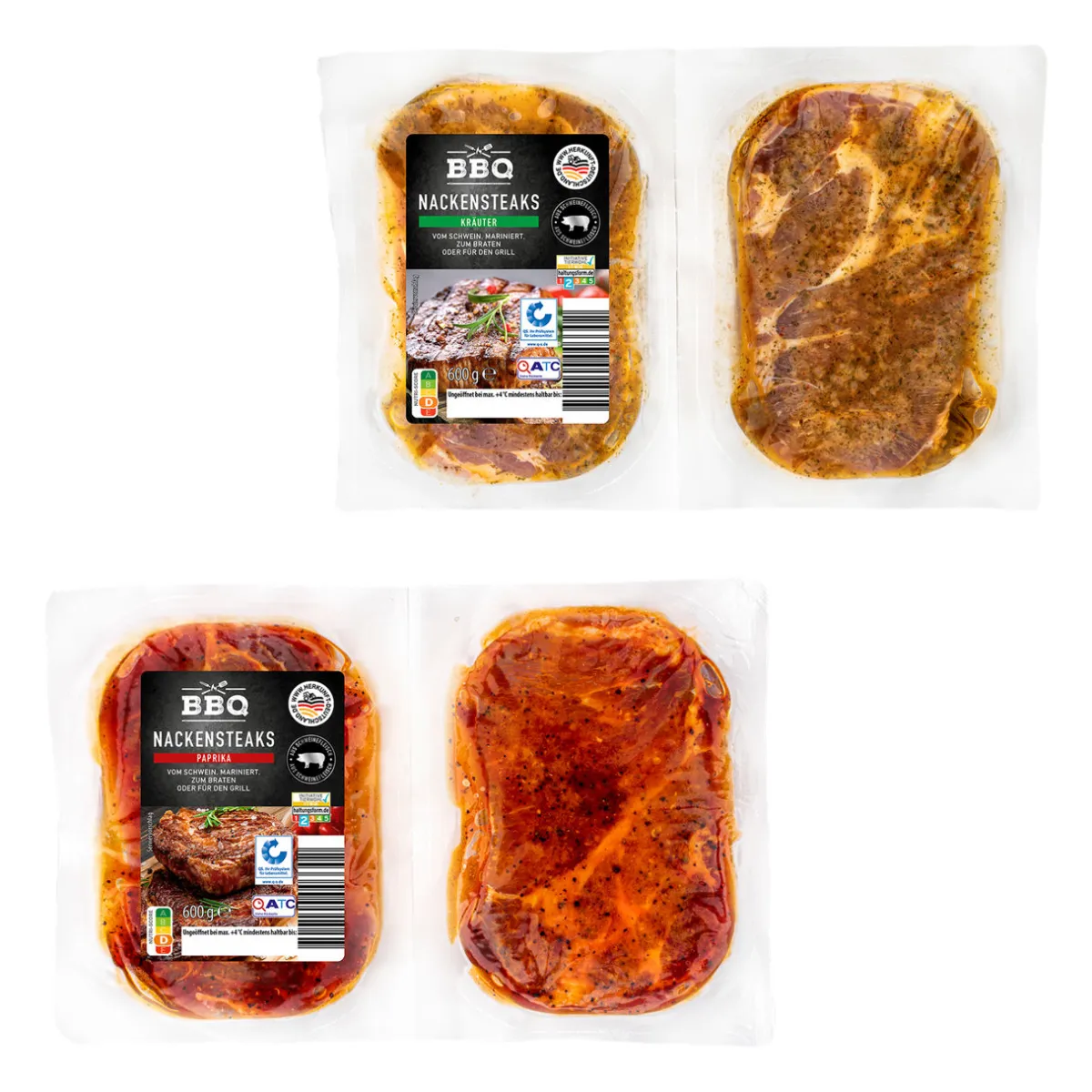BBQ Marinierte Nackensteaks- Schweinefleisch Bei Aldi Nord.|Grillfleisch & Grillwurst Bei Aldi Nord.