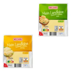 MILSANI Mein Landkäse- Scheibenkäse & Geriebener Käse Bei Aldi Nord.
