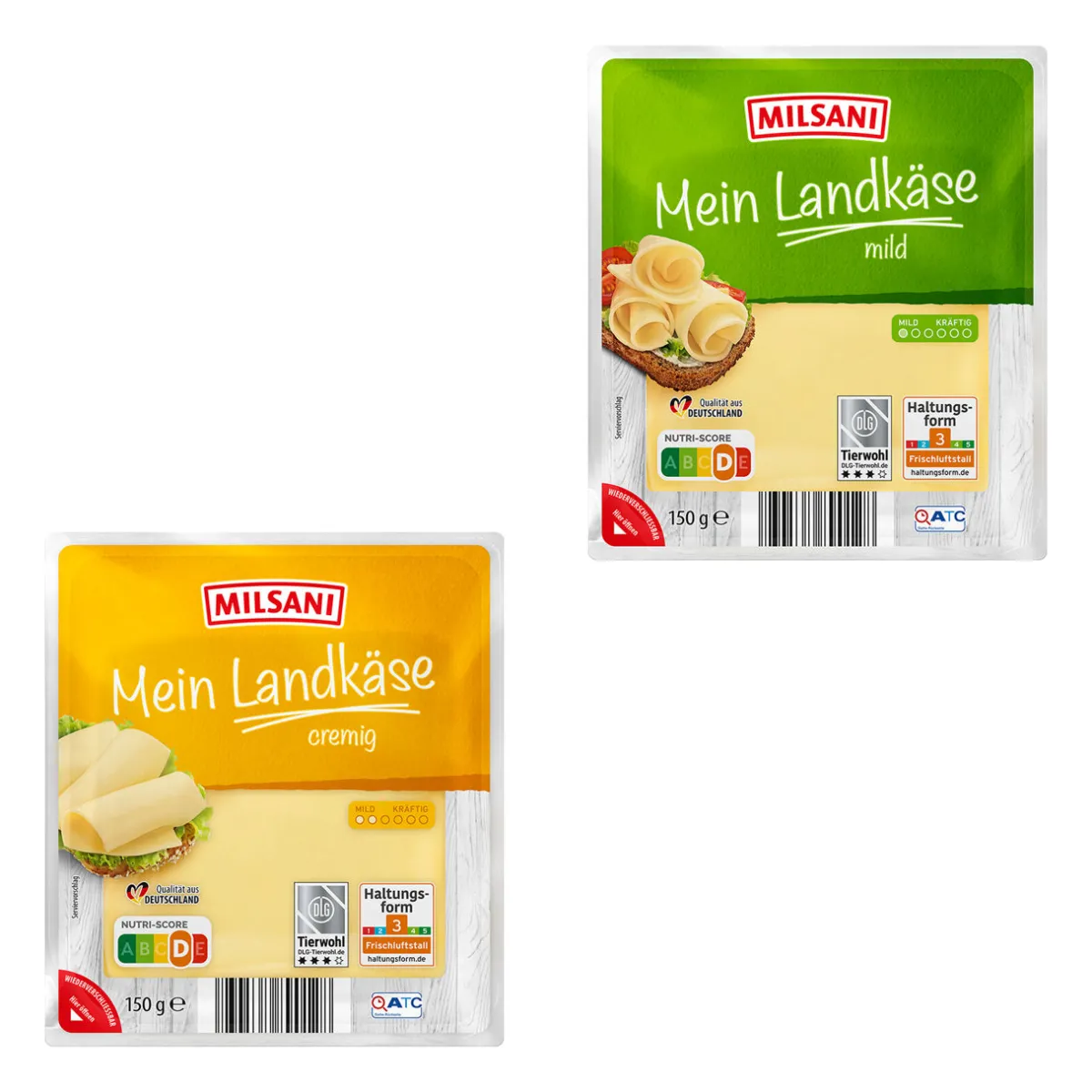 MILSANI Mein Landkäse- Scheibenkäse & Geriebener Käse Bei Aldi Nord.