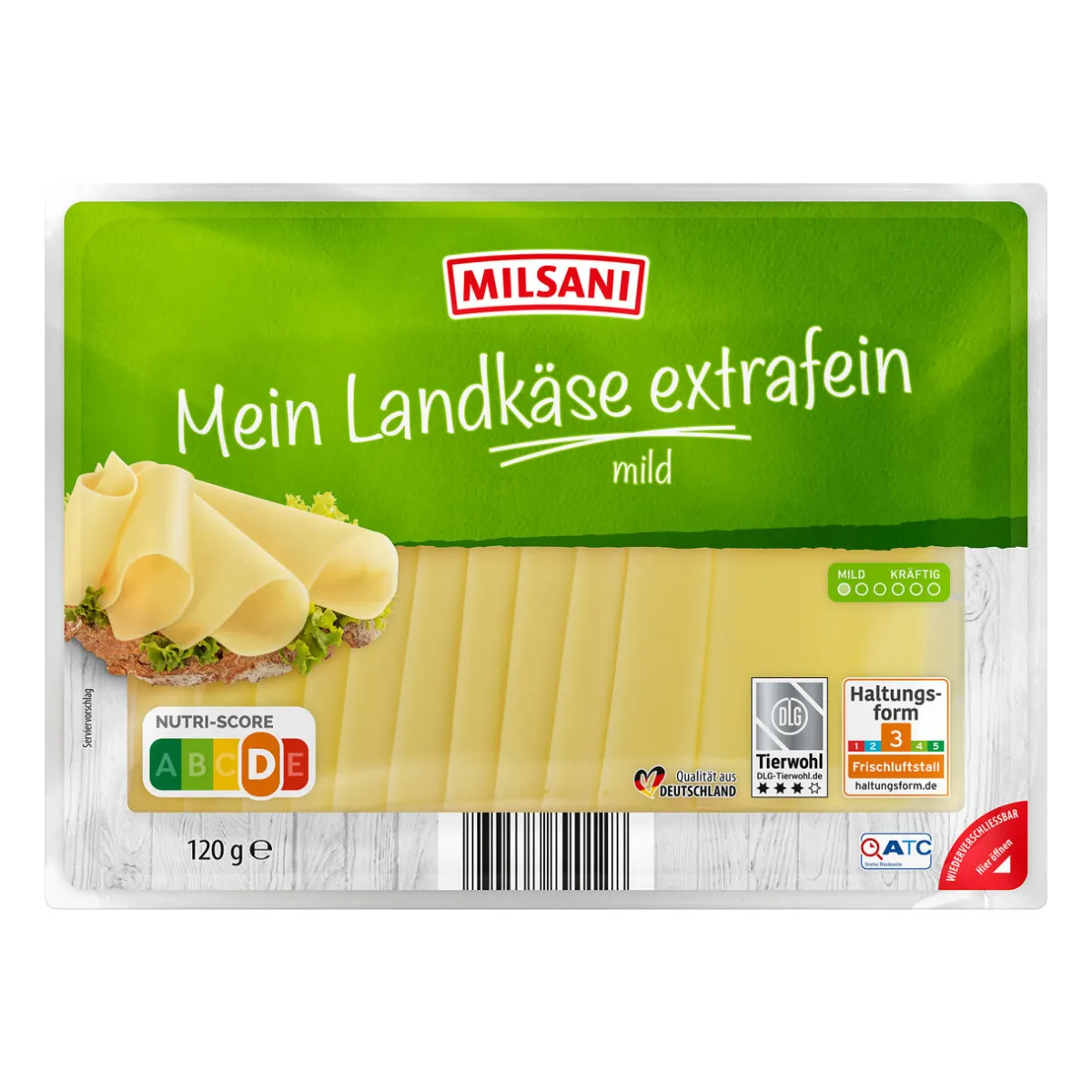 MILSANI Mein Landkäse- Scheibenkäse & Geriebener Käse Bei Aldi Nord.
