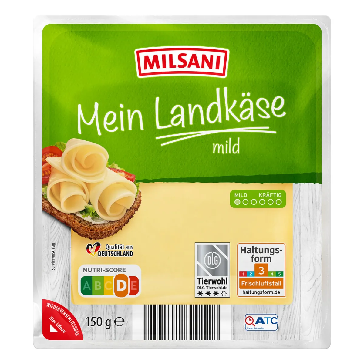 MILSANI Mein Landkäse- Scheibenkäse & Geriebener Käse Bei Aldi Nord.