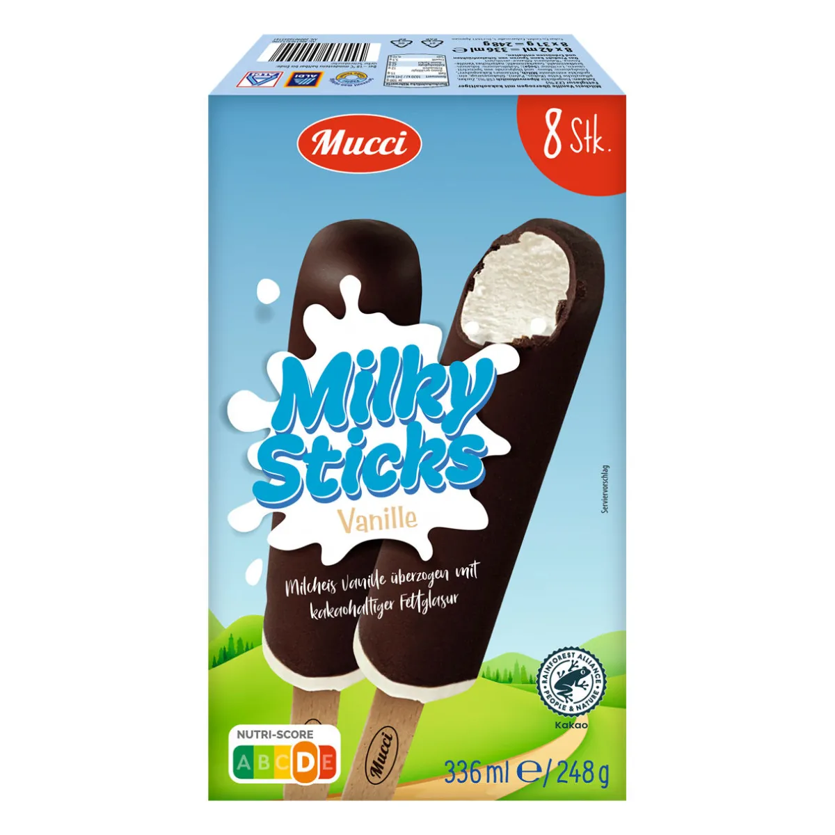 MUCCI Milky Sticks- Waffeleis & Eis Am Stiel Bei Aldi Nord.|Veganes & Vegetarisches Grillgut Bei Aldi Nord.·Saisonales Eis & Sommerliche Desserts: Dein Sommer 2026 Bei Aldi Nord.