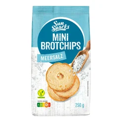 SUN SNACKS Mini Brotchips- Chips & Salzgebäck Bei Aldi Nord.|Vegane Süßigkeiten & Snacks Bei Aldi Nord.