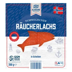 ALMARE Norwegischer Räucherlachs- Frischer Fisch & Räucherfisch Bei Aldi Nord.