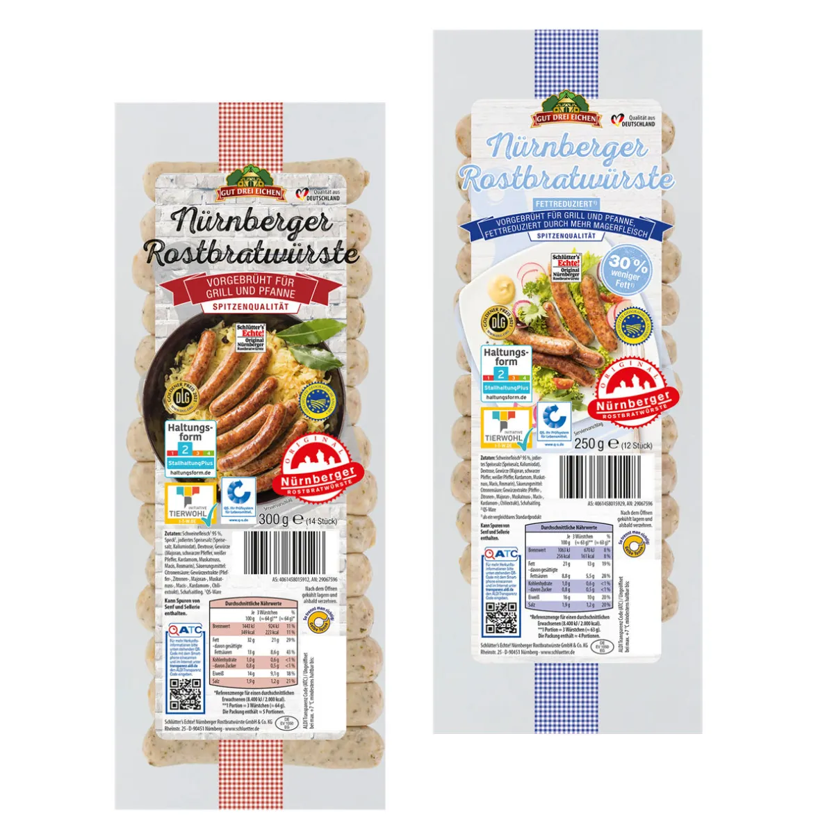 GUT DREI EICHEN Nürnberger Rostbratwürste- Würstchen & Snackwurst Bei Aldi Nord.