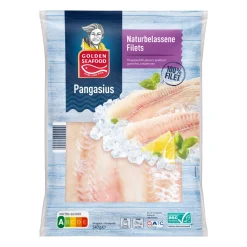 GOLDEN SEAFOOD Pangasius- Dosenfisch & Tiefkühlfisch Bei Aldi Nord