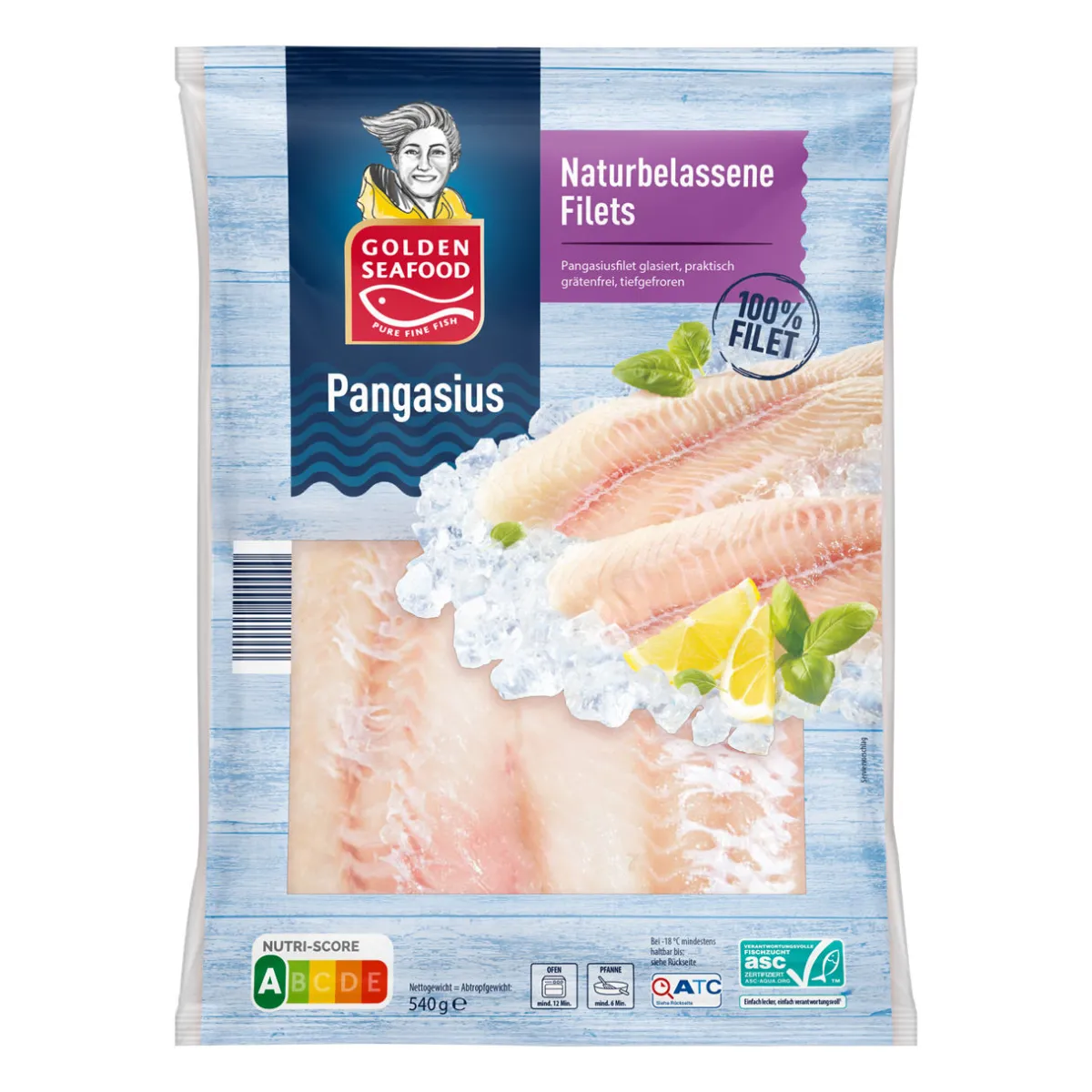 GOLDEN SEAFOOD Pangasius- Dosenfisch & Tiefkühlfisch Bei Aldi Nord