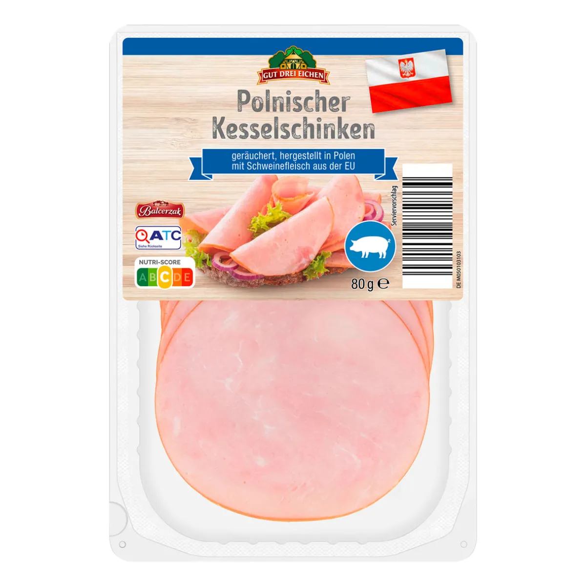 GUT DREI EICHEN Polnische Wurstspezialität- Schweinefleisch Bei Aldi Nord.|Wurstaufschnitt & Streichwurst Bei Aldi Nord.