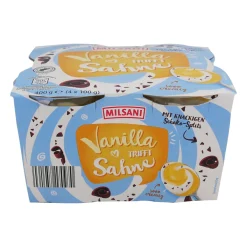 MILSANI Pudding trifft Sahne- Desserts & Süßspeisen Bei Aldi Nord.