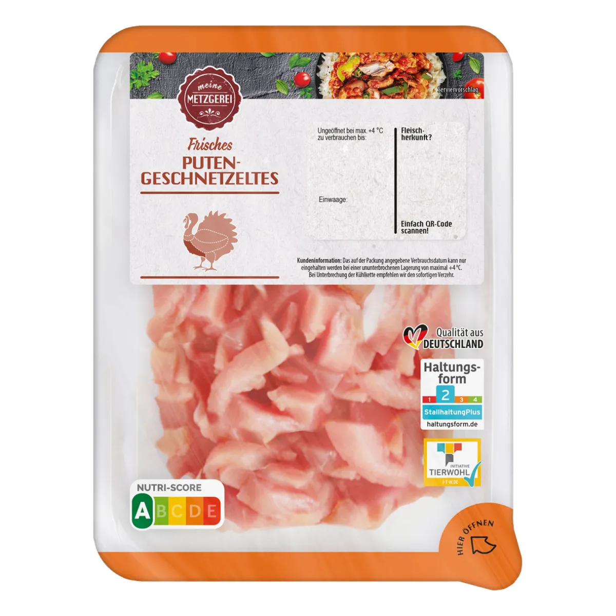 MEINE METZGEREI Puten-Geschnetzeltes- Geflügel Bei Aldi Nord.