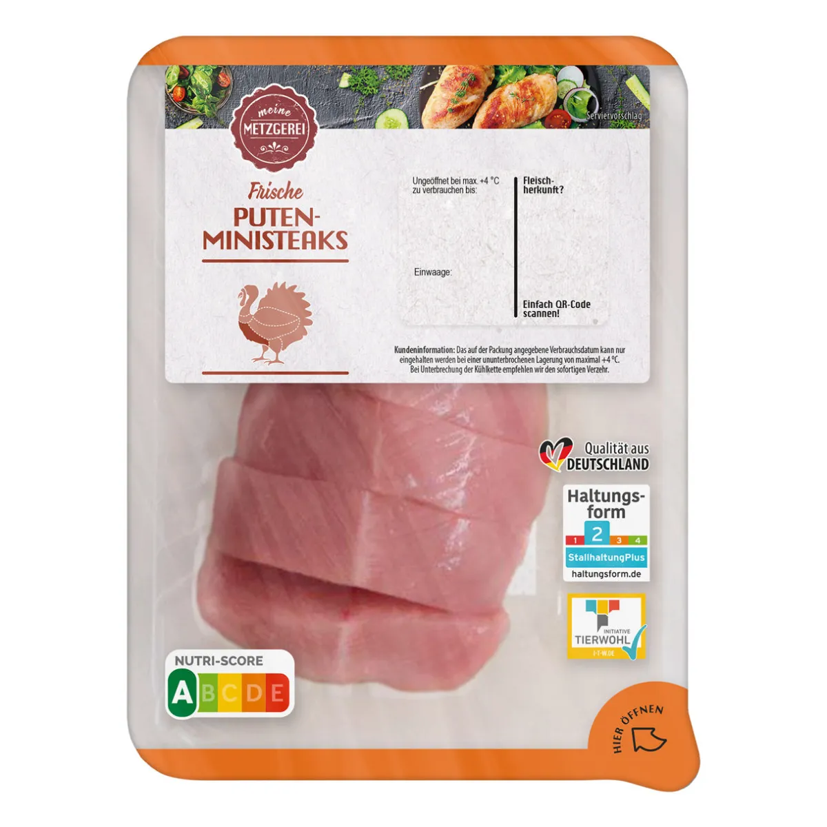 MEINE METZGEREI Puten-Ministeaks- Geflügel Bei Aldi Nord.