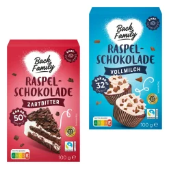 BACK FAMILY Raspelschokolade- Eisbecher & Eis-Toppings Bei Aldi Nord.