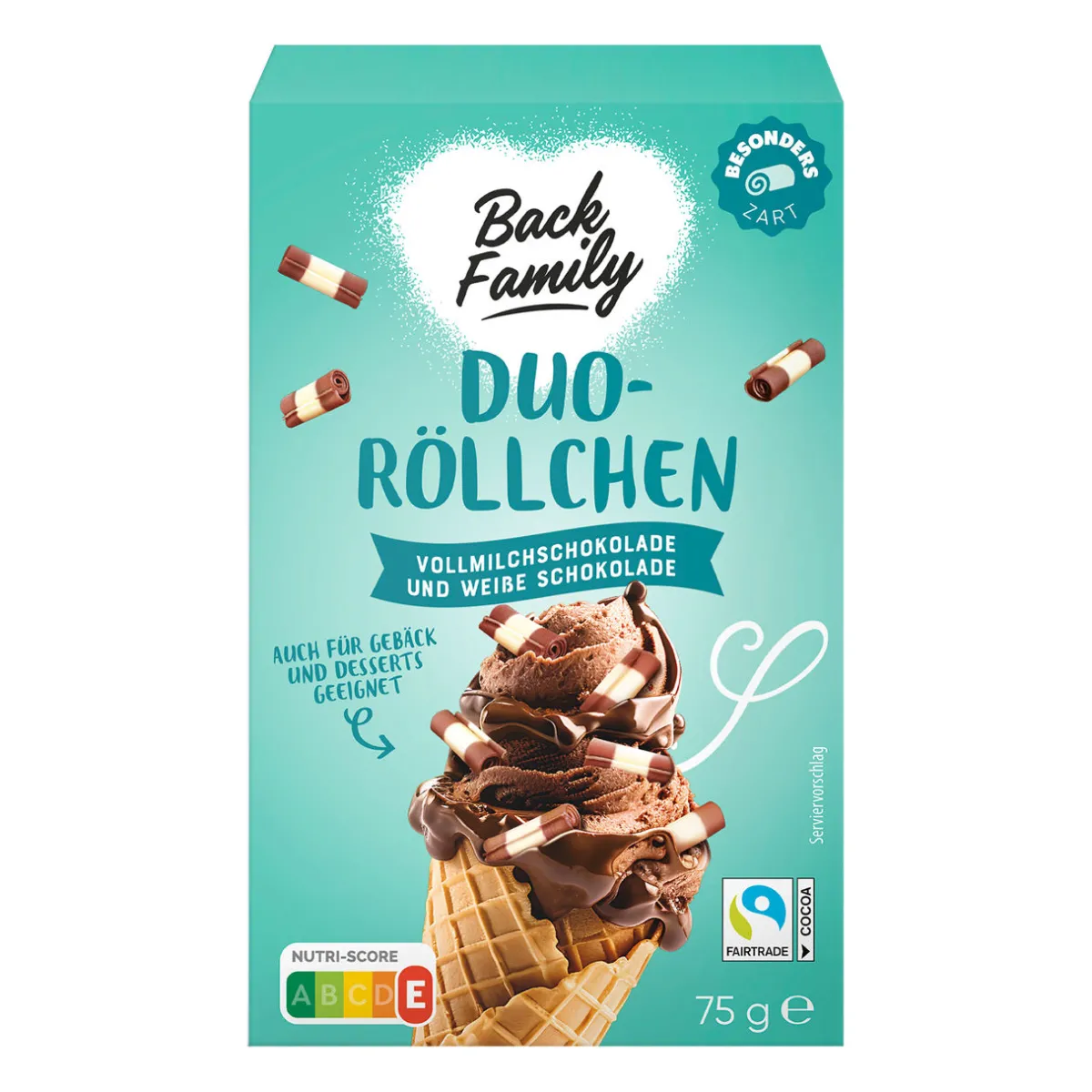 BACK FAMILY Raspelschokolade- Eisbecher & Eis-Toppings Bei Aldi Nord.
